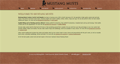 Desktop Screenshot of mustangmusts.com