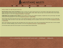 Tablet Screenshot of mustangmusts.com